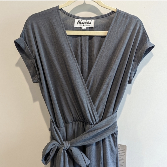 Meghan LA Jasmine Maxi Dress Small Steel Gray - Picture 4 of 8